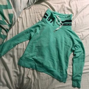 teal live love dream sweatshirt